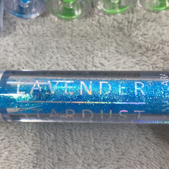 6 Lavender Stardust Glitter Hair Mascara 3 blue 3 green - Picture 2 of 4